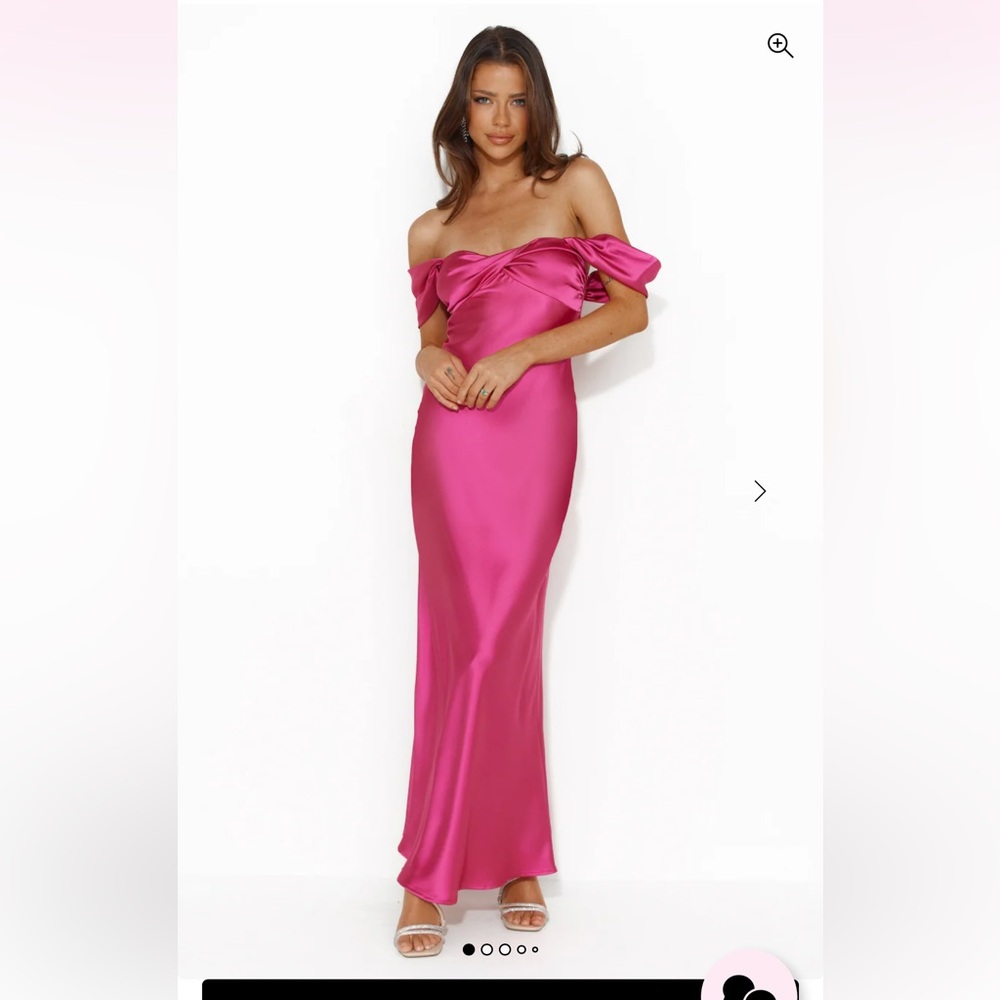 Hello Molly Strapless Fuchsia Dress